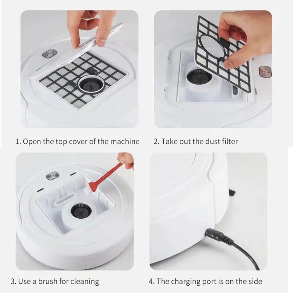 3-in-1 Robot Vacuum Cleaner USB Rechargeable Smart Navigation To Avoid Objects Automatic Cleaning Sweeping Machine Sweeper Robot